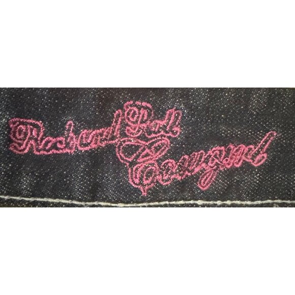 Rock & Roll Cowgirl Womens L Denim Mini Skirt Western Cowgirl Embroidered Pocket - Picture 10 of 13